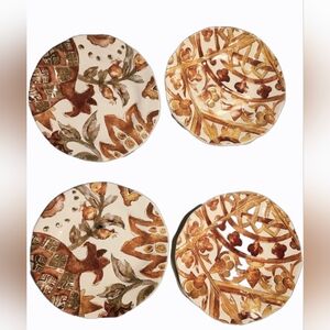 Wiiliams Sonima Morocco Tile collection ceramic salad plates (4)